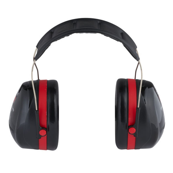 אוזניות נגד רעש 3M בצבע שחור אדום